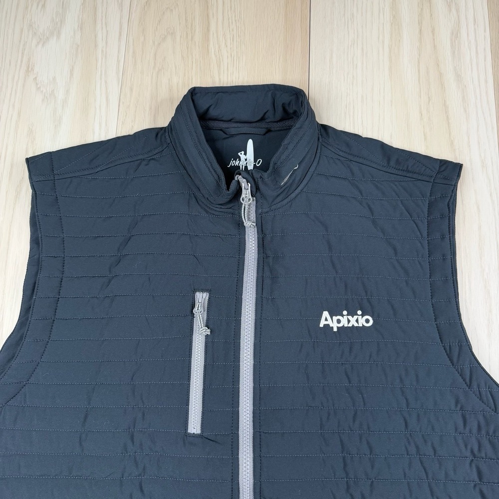 Johnnie-O Crosswind Quilted Performance Full Zip Vest Black Mens Size L Large - Picture 6 of 12